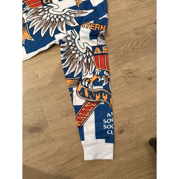 New With Tags Anti Social Social Club Overanxious Pullover Hoodie XLWhite/Blue - Picture 4 of 9